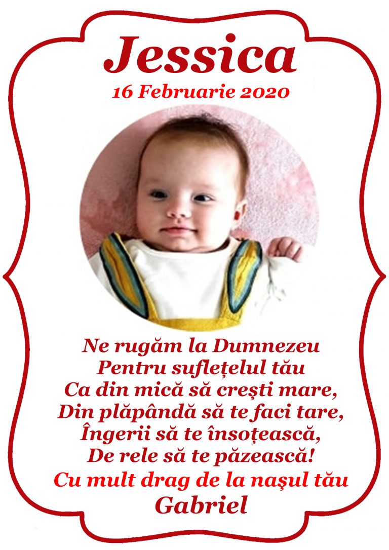 rama personalizare poza bebe rosu