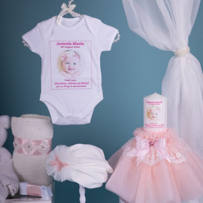 Set Complet Trusou de Botez Milla Personalizat Gratuit Set Complet Trusou de Botez Milla Personalizat Gratuit