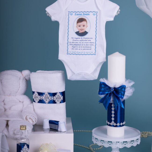 Trusou de Botez Redingota Bleumarin set complet Trusou de Botez Redingota Bleumarin set complet