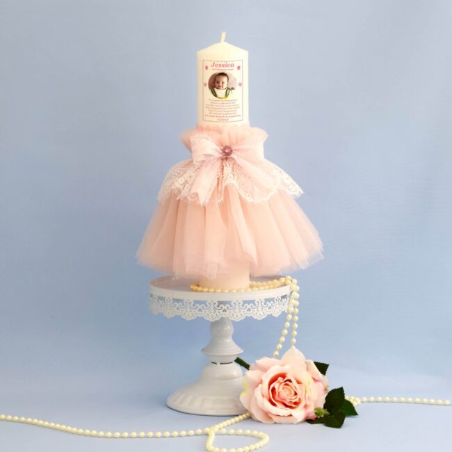 Set complet trusou botez CAROLINE personalizat Set complet trusou botez CAROLINE personalizat