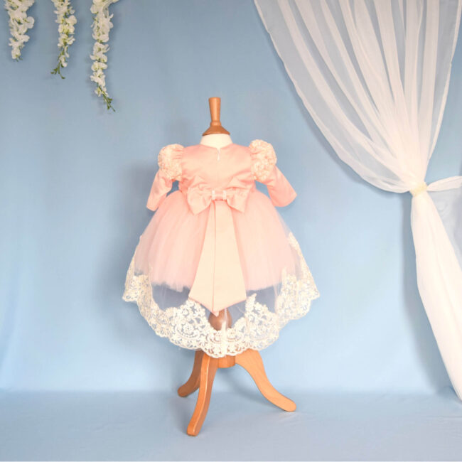 Set complet trusou botez CAROLINE personalizat Set complet trusou botez CAROLINE personalizat