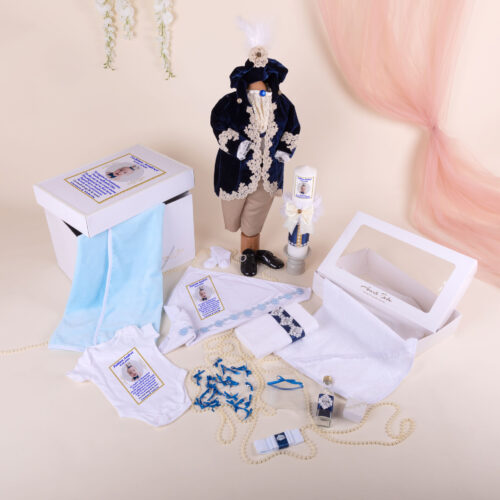 Set Botez Baiat Fabrizio Bleumarin 20 Piese • AmedeBebe.com