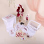 Set Botez Baiat Fabrizio Burgundy 20 Piese • AmedeBebe.com