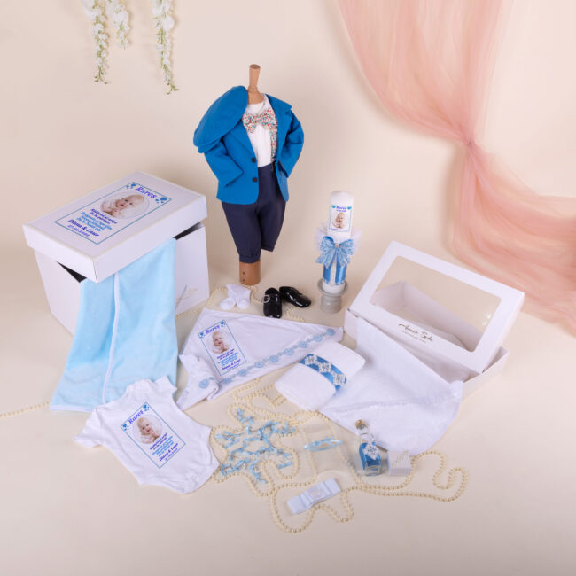 Set Botez Baiat Complet Romeo 19 Piese • AmedeBebe.com