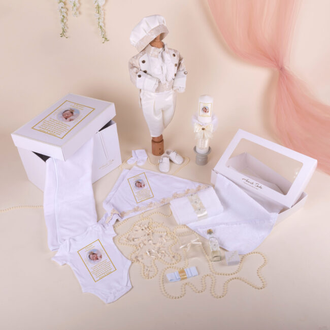 Set Botez Baiat Vicenzo 19 Piese • AmedeBebe.com