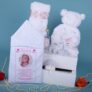 Trusou Biserică Botez Fată Roz 7 piese - Standard - Amede Bebe SRL