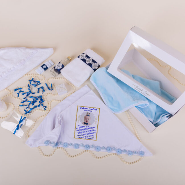 Trusou Biserică Botez Baiat Culoare Bleumarin - Amede Bebe SRL