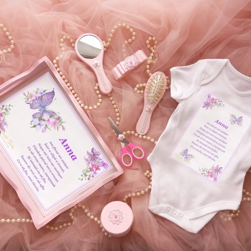 Set Tavita pentru Taiere Mot Roz Fluturas + Body