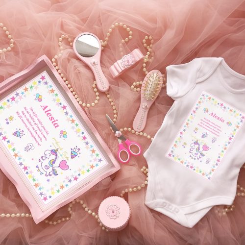 Set Tavita pentru Taiere Mot Roz Unicorn + Body