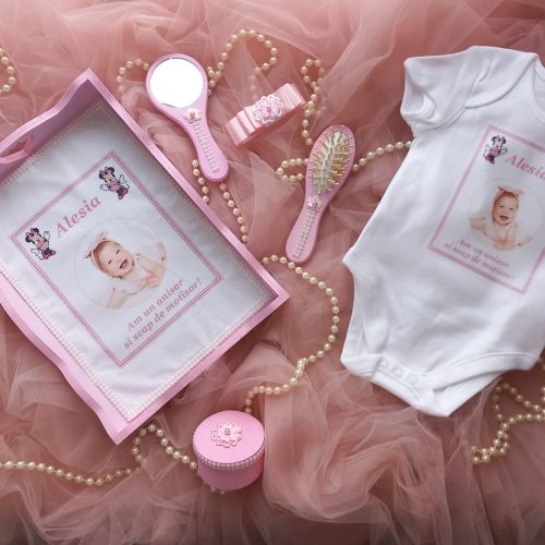 Set Tavita pentru Taiere Mot Roz Poza & Personaj + Body