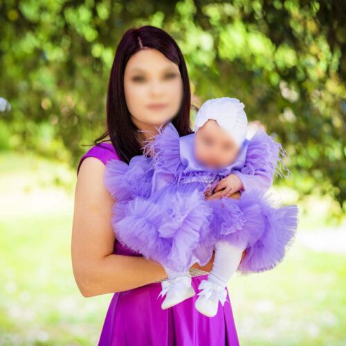 Anne Mov - Set trusou botez fată mov/lila 0-24 luni Premium - 28 piese photo review